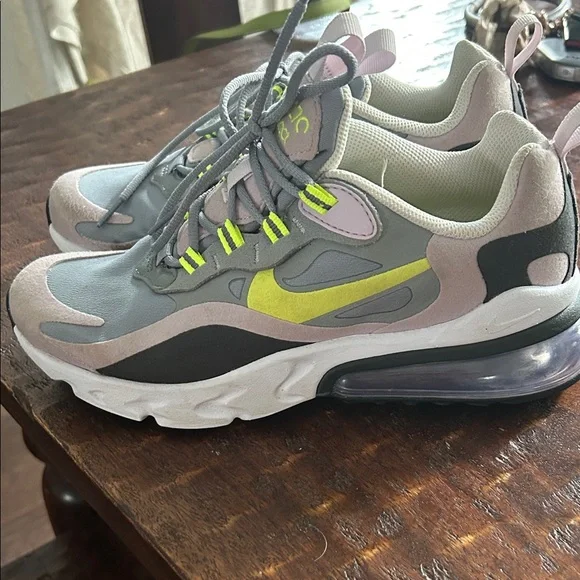 Nike Gray and Lime Sneakers - Picture 2 of 5